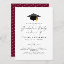 Search for burgundy graduation invitations High school