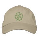 Search for four leaf clover hats Green