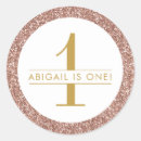 Search for gold glitter first birthday stickers Pink