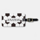 Search for kids football luggage tags Footballer