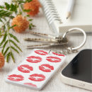 Search for red lips keychains Pattern of lips