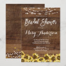 Recherche de wood bridal shower invitations Tournesol