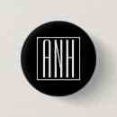 Recherche de initiale m badges Noir et blanc