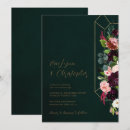 Search for jewel tone wedding invitations Gold