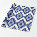 Recherche de chevron bleu papier cadeau Ikat