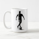 Search for soccer player mugs Black and white
