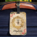 Recherche de rétro bagages étiquettes Floral