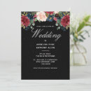 Search for rose gold and burgundy wedding invitations Floral