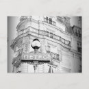 Recherche de style parisien cartes postales Noir et blanc