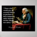 Recherche de citations de liberté posters Benjamin franklin