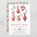 Search for ornament exchange christmas invitations Watercolor