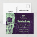Recherche de vert de crâne invitations Gothique