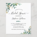 Recherche de budget bridal shower invitations Eucalyptus