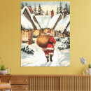 Search for christmas winter scenes canvas prints Santa claus