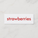 Search for strawberry business cards Fruit