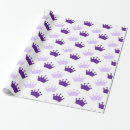 Search for purple baby shower wrapping paper Whimsical