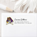 Search for university return address labels Pee dee the pirate