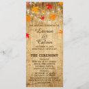 Search for western wedding programs Wood