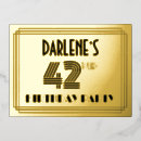Search for 42nd birthday invitations Stylish