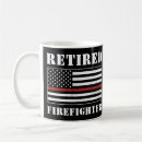 Search for retired firefighter mugs Thin red line