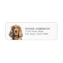 Search for cocker spaniel return address labels Cute