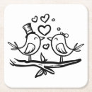 Recherche de oiseaux dessous de verres Lovebirds