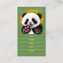 Search for black bear business cards Panda