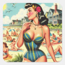 Search for brunette girl stickers Beach