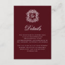 Search for deep wine red invitations For her