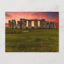 Recherche de stonehenge t cartes postales Coucher de soleil