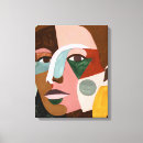 Search for abstract woman face canvas prints Victoria borges