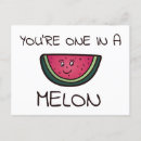 Search for melons postcards Cute