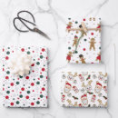 Search for gingerbread christmas wrapping paper Pattern