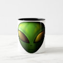 Search for green alien mugs Extra terrestrial