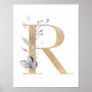 Search for monogram r posters Gold