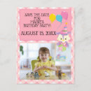 Search for birthday save the date postcards Pink