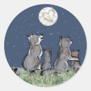 Search for wolf howling moon stickers Party