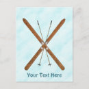 Recherche de hiver rustique cartes postales Bleu