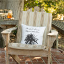 Search for palm tree pillows Black and white