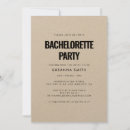 Search for minimalist bachelorette party invitations Simple