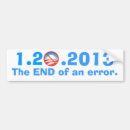 Search for end of an error bumper stickers Barack