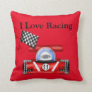 Search for red car pillows Race