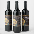 Search for sunflower wine labels Bride and groom