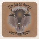Recherche de bison dessous de verres Animal