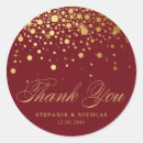 Search for confetti wedding stickers Thank you