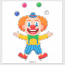 Search for circus clowns stickers Colourful