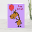 Recherche de horse anniversaire cartes Drôle
