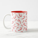 Search for red and white candy canes mugs Pattern