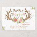 Search for deer antler baby shower invitations Boho