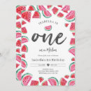 Search for watermelon 1st birthday invitations Summer birthday party